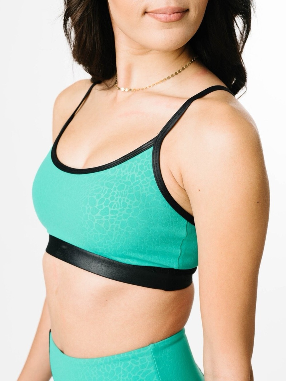 ZYIA Active Jade River Stone Light & Tight Sports Bra M